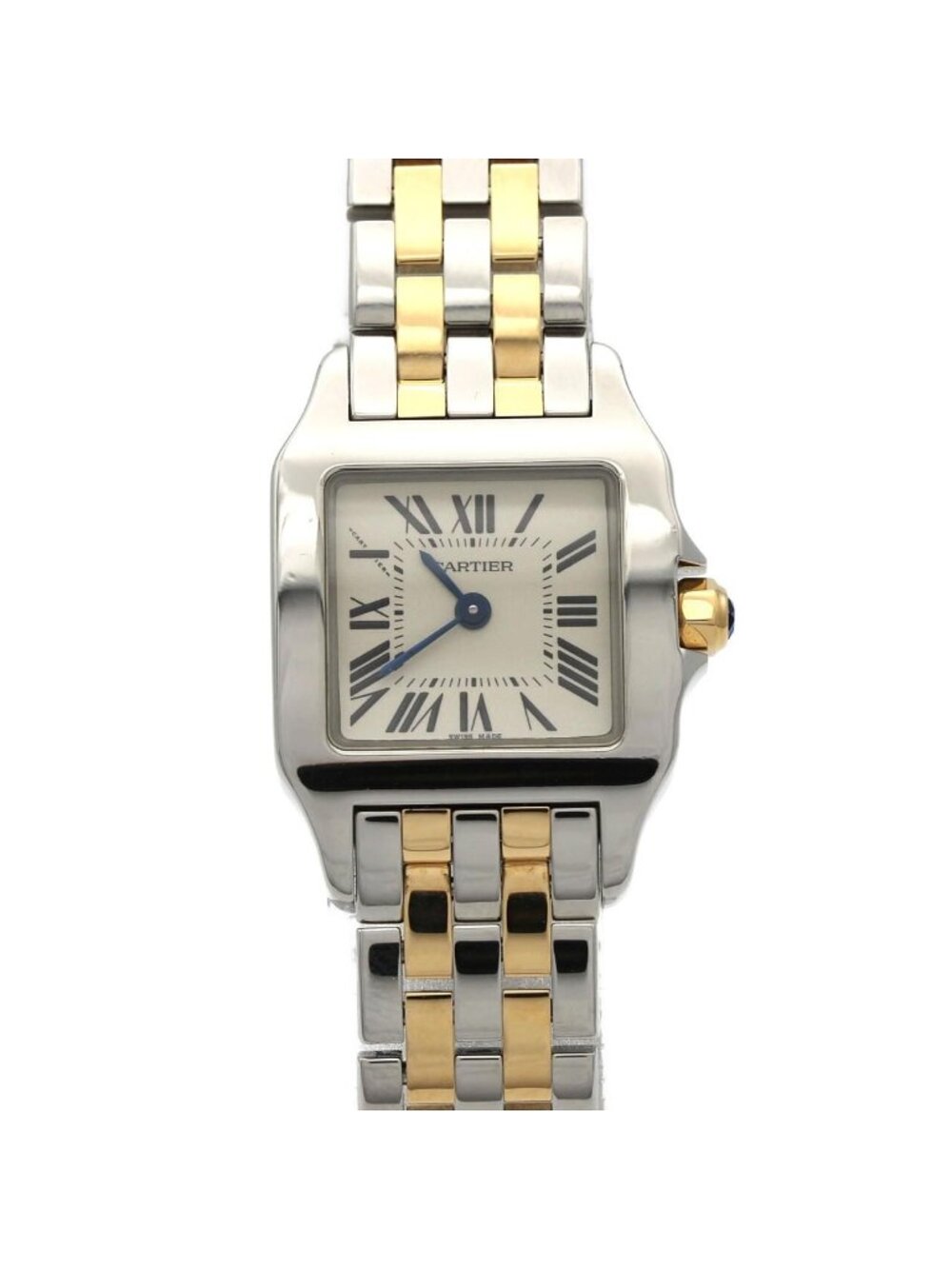 Cartier Santos Demoiselle SM Stainless Steel Yellow Gold Quartz Watch